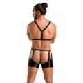 Zestaw erotyczny Oeko-Tex CASMIR MEN - stringi XXL/XXXL + harness, komfortowy i bez uczuleń
