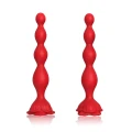 Stymulator analny, Rosestick Red - 9 funkcji wibracji, silikon medyczny, 10,2 cm