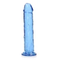 Dildo REALROCK CRYSTAL CLEAR - 9,1” penetracja, przyssawka, bez ftalanów