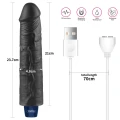 Dildo Lovetoy Real Softee 24cm, 10 trybów wibracji, wodoodporny TPE