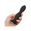 Korek analny silikonowy CalExotics, żebrowany, wodoodporny, z mocną przyssawką