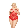 Bielizna erotyczna SOFTLINE COLLECTION Bona - Plus Size 2XL, koronkowa, tiulowa