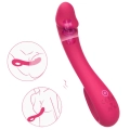 Wibrator G-Spot Vibey – Kinky Pleasure, gięty 90° silikonowy, magnetyczne USB