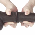 Dildo - Duża Przeźroczystość TPE, 9'' Długość, Skórzana Technologia 2-warstwowa