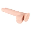 Dildo Nature Skin 24cm, średnica 3,1-4,4 cm, elastyczny materiał TPE