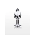 Buttplug TOYJOY Starlight | Aluminium bezniklowe | 8 cm długości | Kryształowy detale