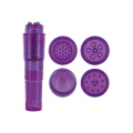 Stymulator pochwy PURPLE PULSY - PVC, 4 wymienne głowice, dyskretna moc