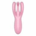 Wibrator lay-on Satisfyer Threesome 4, 12 programów, silikon medyczny, wodoodporny