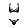 Komplet bielizny OBSESSIVE Nesari XL/2XL - biustonosz i stringi, regulowane ramiączka, elegancki design