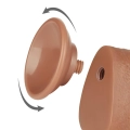 Dildo DuoSkin 9,5'' - Dwuwarstwowy TPE, Elastyczny kształt, Przyssawka o dużej sile ssania