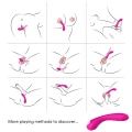 Wibrator silikonowy Legend Pink, 9 trybów wibracji, wodoodporny, ergonomiczny kształt