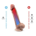 Dildo Silexd Premium Real Skin 9” - Termoaktywny, Wodoodporny, 100% Silikon