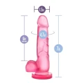 Dildo B YOURS, realistyczne żyłki, przyssawka, materiał PVC, 3,7 cm