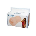 Masturbator – ATENA, CyberSkóra, wibrujący, wodoodporny, 16 cm