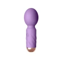 Masażer Mini - Cute Mini Wand Purple, 10 trybów wibracji, wodoodporny, silikonowy