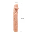 Dildo BAILE BOB 22,5 cm, wibrator realistyczny, żyłkowany, łatwa baza do obrotu