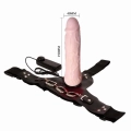 Dildo na pasku BAILE - 7-calowy wibrator z regulowaną uprzężą, ciche wibracje
