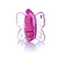Stymulator łechtaczkowy Butterfly Pink, wibracyjny, wodoodporny, regulowane paski