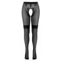 Rajstopy bez kroków COTTELLI LINGERIE, elegancki styl retro, 25 den, kontrastowe detale