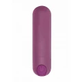 Wibrator pociskowy, USB, wodoodporny, 10 trybów wibracji, fioletowy