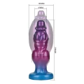 Dildo - Power Monsters Rift Titan - 24 cm, silikonowy, z regulowanym wypełnieniem