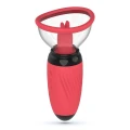 Stymulator łechtaczkowo-ssakowy Crushious Scarlet – wibrujące języki, 5 trybów ssania, USB