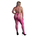 Bodystocking Neonowy z Halternackiem XL/XXXXL, Efekt UV, Elastyczny Materiał