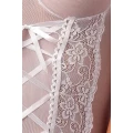 Gorset koronkowy CASMIR z regulowanymi ramiączkami i zapięciami do pończoch S/M