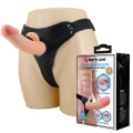 Dildo TPR PRETTY LOVE - Mavis, uniwersalny strap-on, wodoodporny, realistyczna tekstura