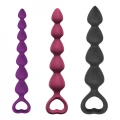 Zestaw stymulatorów analnych BING BANG M - Silikon, wodoodporny, 7 koralików