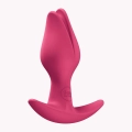 Korek analny Bootie Fem – Raspberry, silikonowy, 8,5 cm