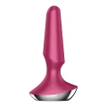 Wibrator analny Satisfyer Plug-Illicious 2, silikon, ładowany, wodoodporny IPX7, Berry