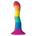 Dildo Wave 6 cali Pride Edition, silikonowy, wodoodporny, z przyssawką