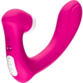 Stymulator łechtaczki, silikonowy, 9 trybów wibracji, wodoodporny, różowy