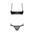 Bielizna koronkowa Nutris OBSESSIVE, braletka z fiszbinami, regulowane ramiączka, elastan