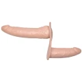 Dildo podwójne z regulowanym paskiem – TPR, długość 13-19cm, średnica 2,6-4,6cm