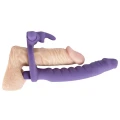 Dildo wibracyjne - Silicon Play - 16 cm długości, 2,6 cm średnicy, pierścień 3,2 cm