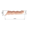 Nakładka na penisa Pretty Love z regulowaną długością, 28 cm, realistyczny materiał