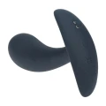 Wibrujący korek do stymulacji prostaty, silikonowy, ergonomiczny, ładowany, czarny 11cm