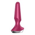Wibrator analny Satisfyer Plug-Illicious 2, silikon, ładowany, wodoodporny IPX7, Berry