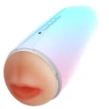Masturbator - Glow Touch, silikon medyczny, dwa silniki, 36 wibracji