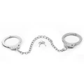 Kajdanki na nogi Lovetoy, metalowe, szybkie zwolnienie, długość 22 cm