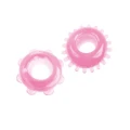 Pierścienie falliczne elastyczne Timeless Magic Nubs, 2 szt. TPE, różowe, bez ftalanów