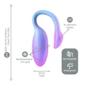 Wibrator noszony Magic Motion Flamingo Max — sterowanie aplikacją, squeeze-control, wodoodporny