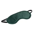 Opaska na oczy (blindfold) Indica — satyna zielona, miękkie wypełnienie, elastyczne paski