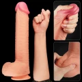 Dildo - Dwuwarstwowe Platynowe Silikonowe, 30,5 cm, Hiperrealistyczny Design