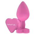 Korek analny ToyJoy Booty Sweethearts, silikonowy, 3.5 cm, różowy