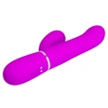 Wibrator króliczek PRETTY LOVE - Mariana, silikonowy, 7 wibracji, 7 thrusting, 4 rolki
