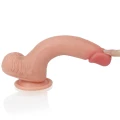 Dildo LoveToy Dual – platynowy silikon, dwuwarstwowe, przyssawka, 20,5 cm