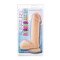 Dildo AU NATUREL 8calowy, TPE, realistyczna tekstura, przyssawka